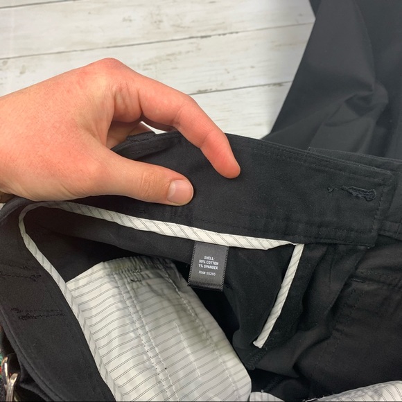 Express Black Crop Trousers Pant Pocket Detailing - Picture 8 of 14